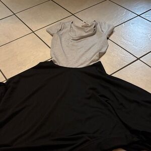 Short sleeve thinner material dress